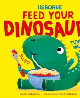 Leporelá, krabičky, puzzle knihy Feed your Dinosaur - Anna Milbourne