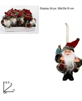 Vianočné dekorácie MAKRO - Santa 12,5cm