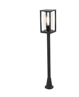 Vonkajšie svietidlá Priemyselná vonkajšia stojaca lampa čierna 100 cm IP44 - Charlois
