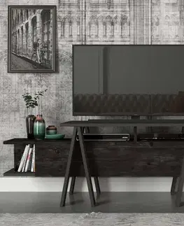TV stolíky ASPEN televízny stolík na nožičkách, rehab/antracit