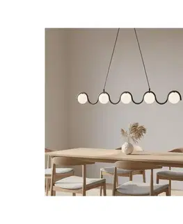 Svietidlá EMIBIG Luster na lane SINUS 5xG9/8W/230V čierna 1582/5