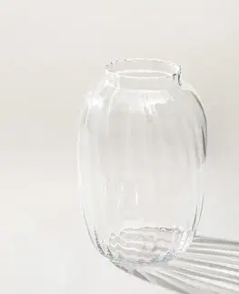 Vázy, misy Váza Glass Flow 18x18x28 cm