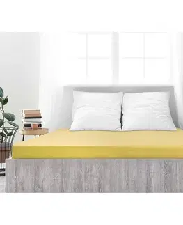 Plachty 4Home jersey prestieradlo Ideál žltá, 160 x 200 cm