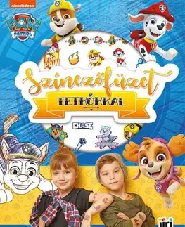 Pre deti a mládež - ostatné Színezőfüzet tetkókkal - Mancs őrjárat