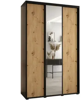 Šatníkové skrine Skriňa 45 Canaris 3 170 čierna/artisan/čierna