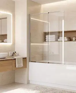 Sprchové dvere REA - Vaňová zástena posuvná Dario Chrome 100 REA-W7883