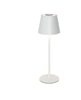 Lampy Stolná lampa biela vrátane LED stmievateľná a nabíjateľná RGB IP54 - Murdock