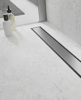 Sprchovacie kúty MEXEN - Flat M13 odtokový žľab 2v1 nerez 180 cm 1010180