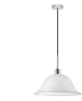 Svietidlá Eglo LED Luster na lanku 1xE27/60W/230V biela 1xEG32517+1xNSLA50010