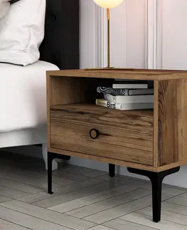 Konferenčné stolíky Nočný stolík Lizbon Walnut