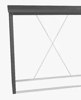 Drevníky Biohort Drevník BIOHORT Woodstock 229 x 102 x 199 cm (tmavo šedá metalíza)