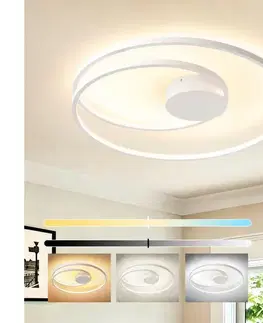 Svietidlá BRILAGI- LED stmievateľné stropné svietidlo TWISTER LED/75W/230V pr. 70 cm biela + DO BRI491