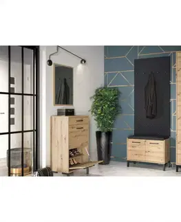 Podkrovný nábytok Predsieňový nábytok Nevio II dub Artisan