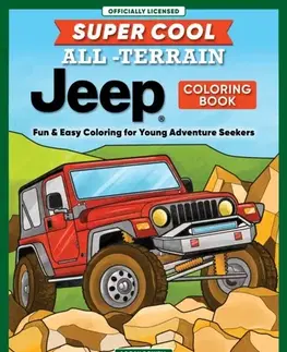 Nalepovačky, vystrihovačky, skladačky Super Cool All-Terrain Jeep® Coloring Book - Logan Powell