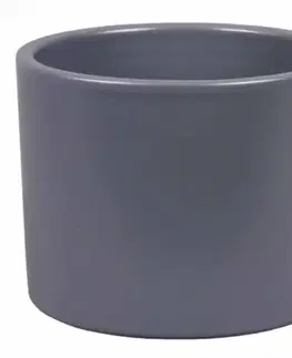 Záhrada Obal na kvetináč ZEUS PALETE keramický matný tmavosivý 28 cm