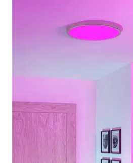 Svietidlá Eglo 901421-LED RGBW Stropné kúpeľňové svietidlo FUEVA-Z LED/17,5W/230V priemer 38,9 cm IP44 chróm 901421