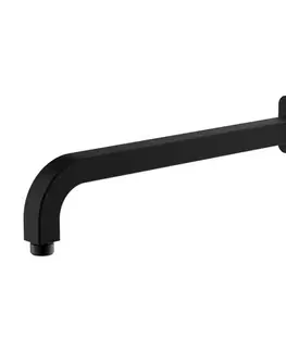 Kúpeľňové batérie OMNIRES - Nástenné sprchové rameno, 35 cm čierna mat /BLM/ RA15BL