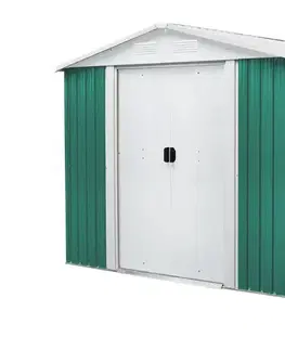 Zahradné domčeky Záhradný domček 184x119 cm kovový Lanitplast