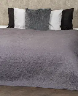 Prikrývky 4Home Prehoz na posteľ Doubleface sivá/biela, 220 x 240 cm
