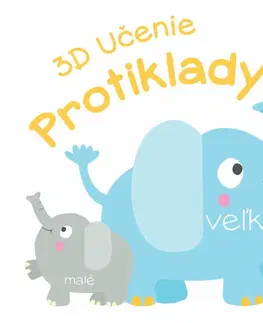 3D, magnetické, priestorové knihy 3D Učenie Protiklady