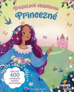 Nalepovačky, vystrihovačky, skladačky Princezné - Trblietavé obliekanie