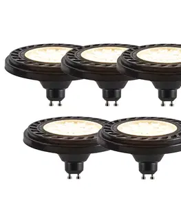 LED osvetlenie Sada 5 stmievateľných LED žiaroviek GU10 s 3-stupňovým stmievaním AR111 8W 700lm 2700K