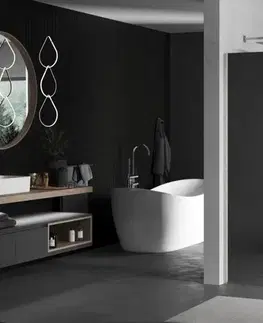 Sprchové dvere MEXEN/S - Kioto Sprchová zástena WALK-IN 90 x 200, zrkadlové 8 mm, nikel kefovaná 800-090-101-97-50