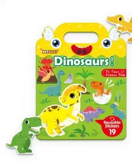 Nalepovačky, vystrihovačky, skladačky Gumolepky - Poznávam dinosaurov