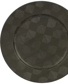 Podnosy a tácky Podložka pod tanier Black Square, 33 cm