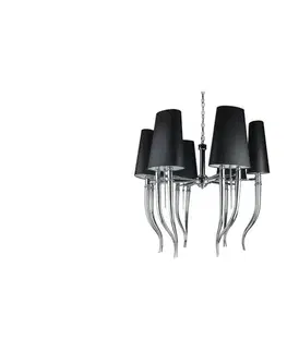 Svietidlá Azzardo  - Luster na reťazi DIABLO 12xE14/11W/230V čierna 