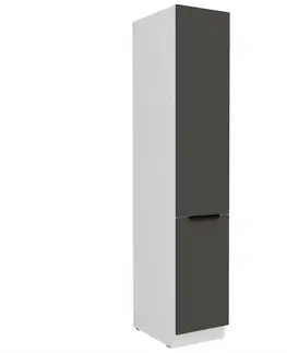 Kuchynské skrinky stojace Kuchynská skrinka Aria-Gr/Wh Anti Fingerprint 40dk-210 2f