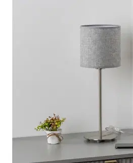 Lampy BRILAGI - LED stolná lampa NUBILA 1xE27/60W/230V sivá EG32512+BG1582