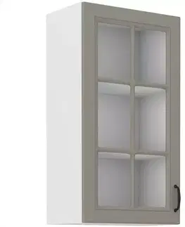 Kuchynské skrinky visiace Kuchynská skrinka Stilo claygrey/biely 40gs/90 1f