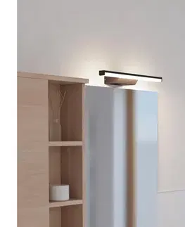 Svietidlá Eglo 901287 - LED RGBW Stm. kúpeľňové osvetlenie REGELLO-Z 12W/230V IP44 čierna 901287