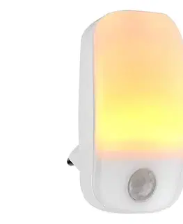 Svietidlá  LNLW10WT - LED Orientačné svietidlo so senzorom do zásuvky LED/0,55W/230V LNLW10WT