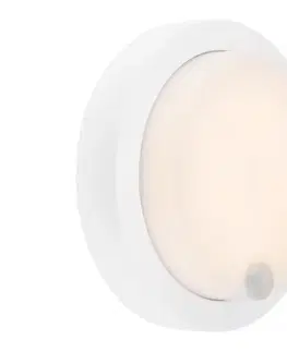 Záhradné lampy Brilo - LED nabíjateľné vonkajšie nástenné svietidlo s pohybovým senzorom LED/4W/5V 4400 mAh IP44 biele 3765016