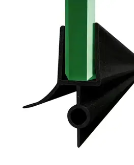 Sprchové doplnky Spodné tesnenie 6 mm čierna matná