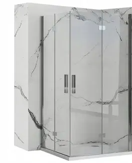 Sprchovacie kúty REA - Sprchová kabína Molier Chrome Double 90x100 KPL-K6373