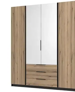Šatníkové skrine Skriňa Kaja BL/EV 2F 2 Zrkadlo 3S