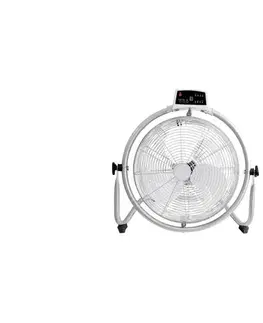 Ventilátory Eurolamp Stojanový látor 90W/230V Ø 45 cm strieborný + diaľkové ovládanie 300-21504