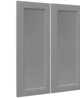 Kuchynské skrinky Čelo skrinky Luxeo F15-G80(72) rám grey