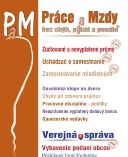 Pracovné právo Práce a Mzdy 5-6 2025 - Zúčtované a nevyplatené príjmy - Kolektív autorov
