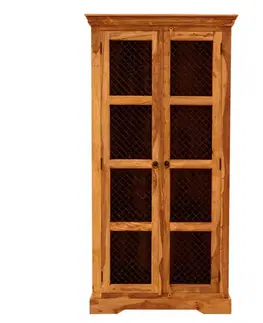 Knižnice Vitrína Jali 100x200x45 z indického masívu palisander