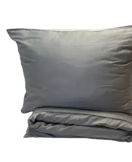 Obliečky Obliečky bavlnený satén exclusive Modern sivé 200x140cm+90x70cm TiaHome