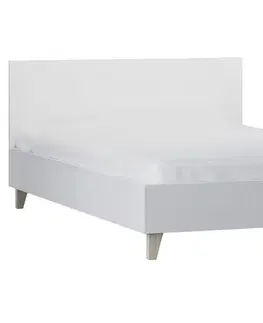 Postele KONDELA Fiera 90 posteľový rám biela