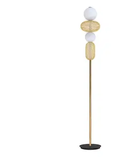 Lampy Eglo 300482 - LED stmievateľná stojacia lampa CEGLIE LED/20W/230V 2200-6500K zlatá 300482