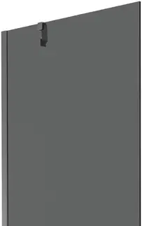 Sprchové dvere MEXEN/S - Next vaňová zástena FIX 80 x 150, grafit, grafit metal 895-080-000-00-40-95