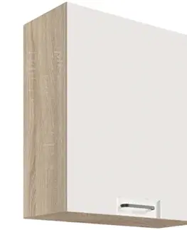 Kuchynské skrinky visiace Skrinka do kuchyne Favorit 34g Sonoma/White