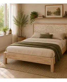 Postele Posteľ Sita 180x200 indický masív mango