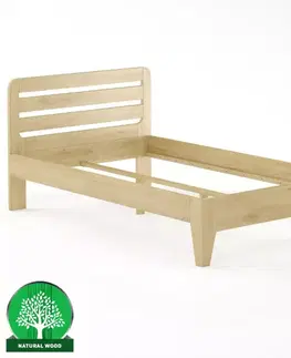 Drevené postele Posteľ buková LK189–120x200 prírodné